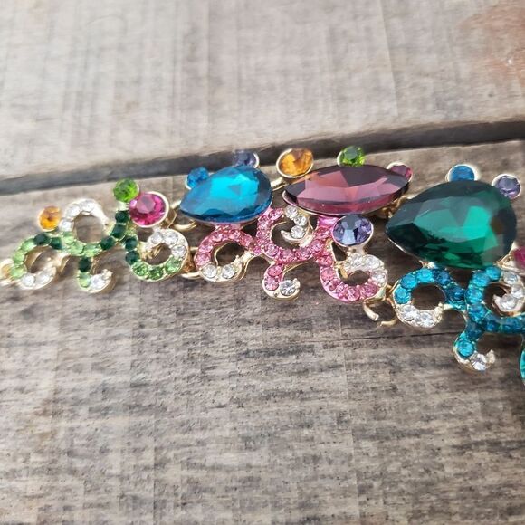 DRAMATIC STATEMENT NECKLACE & EARRINGS SET Costume Jewelry Prom Formal - Picture 12 of 12